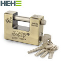 84mm/94mm Heavy Duty Nickel Plated Armored Rectangular solid steel Padlock With Computer key